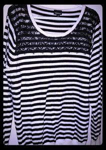 Cream and black sweater